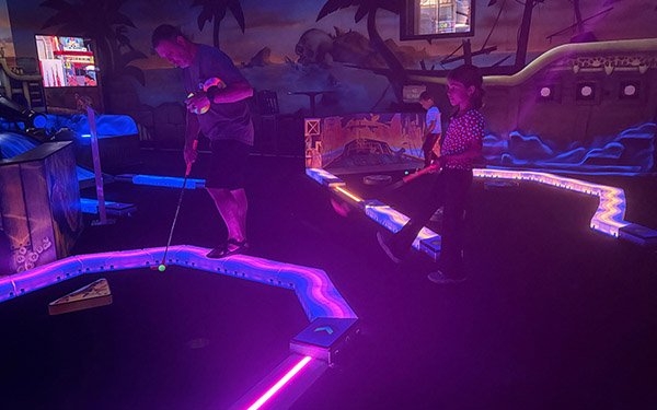Indoor Cosmic Mini Golf