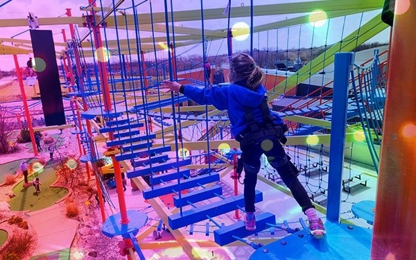 Check out the Ropes Course at Airway Fun Center